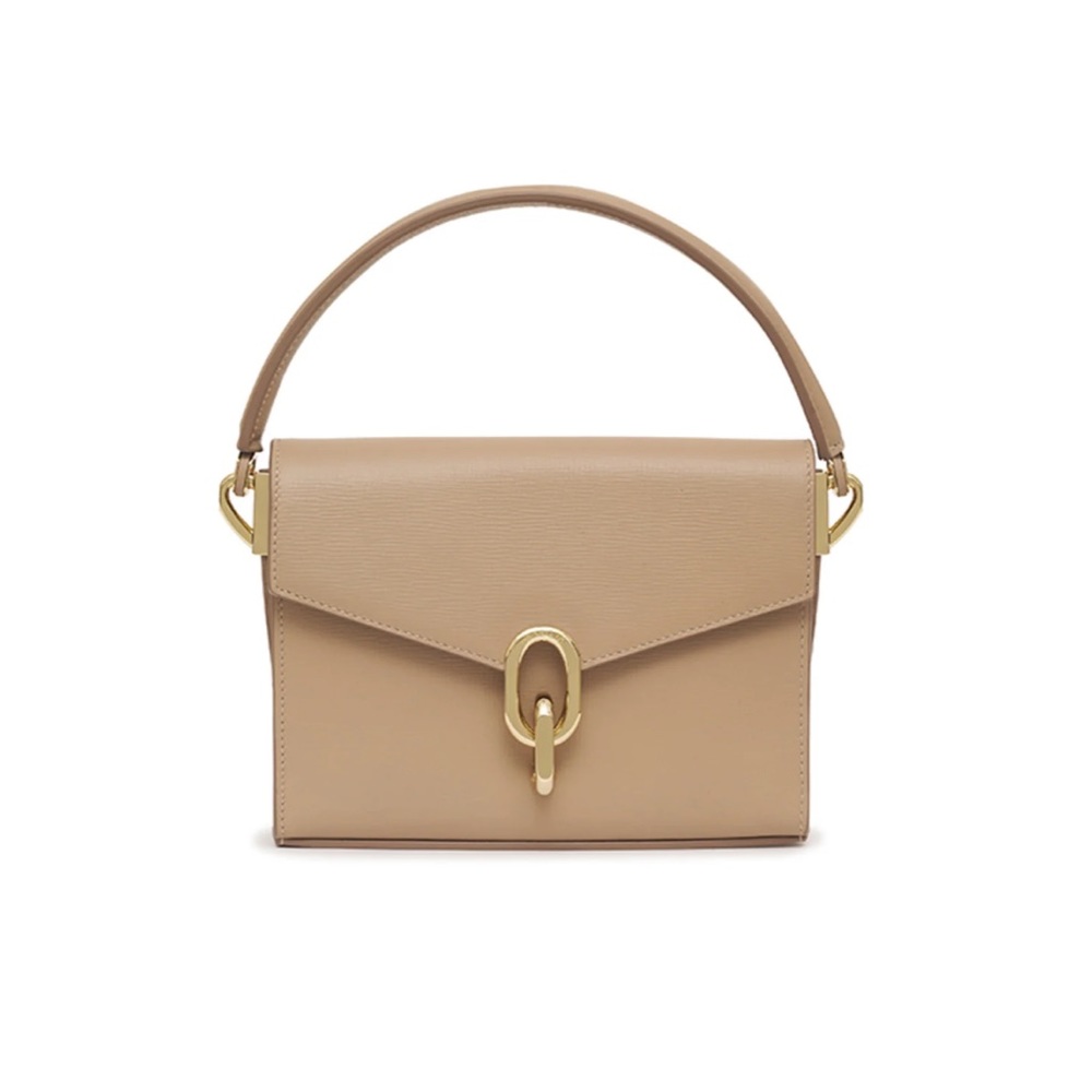 NEW ANINE BING Mini Colette bag - Butterscotch Sofiano leather